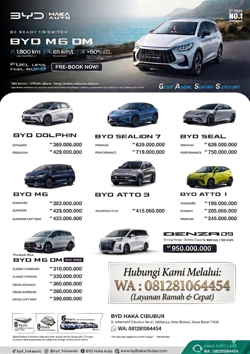 BYD M6 DM-I - Informasi 1