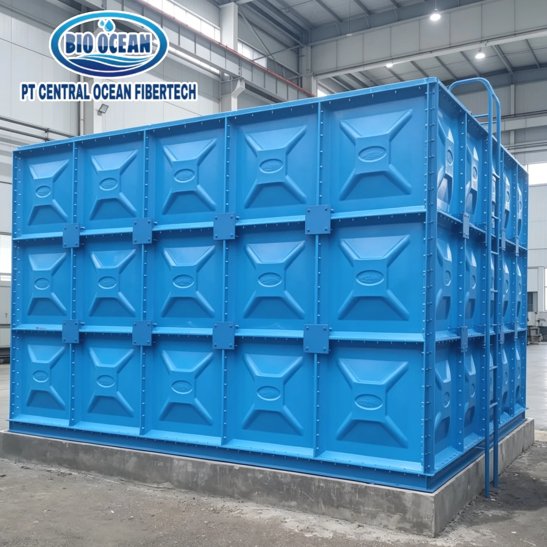 Panel tank fiberglass