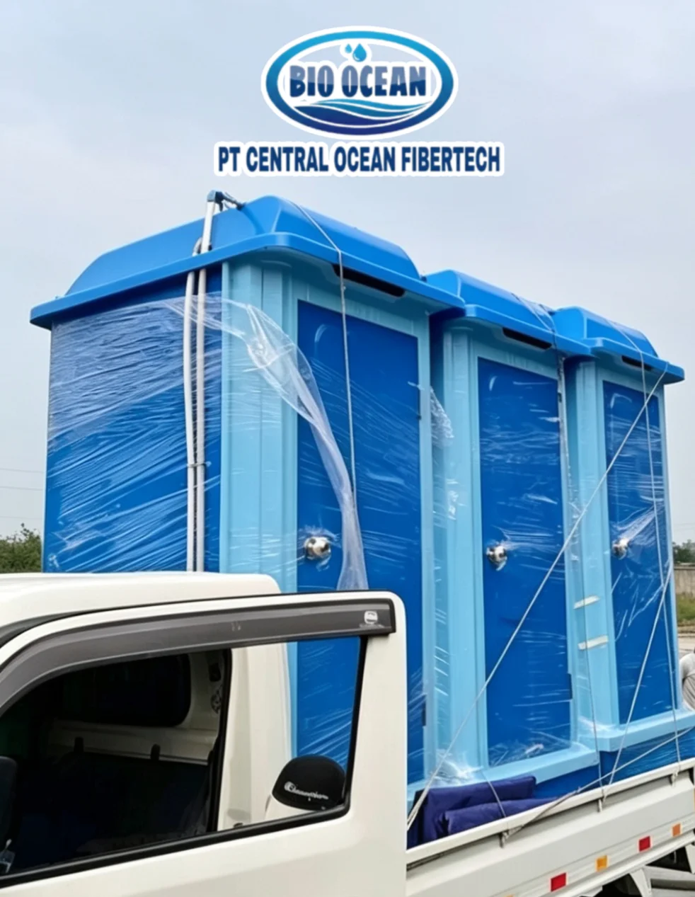 Toilet Portable Fiberglass Bio Ocean - Kualitas Premium Anti Korosi ​Bio Ocean Toilet Portable Fiberglass - Standar Proyek & High Durability
