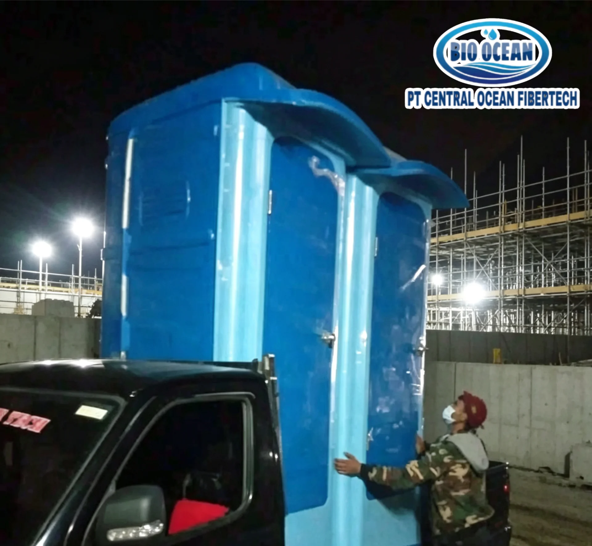 Toilet Portabel di area proyek