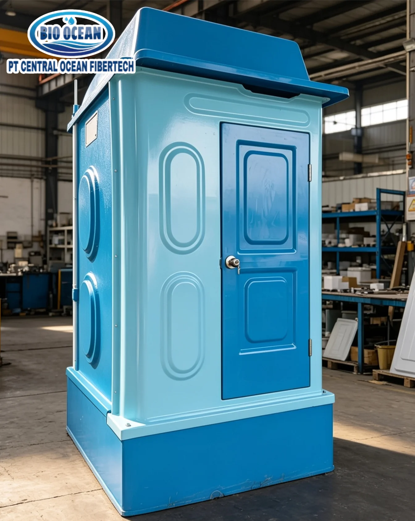 Toilet Portable Biocean Kamar Mandi Proyek Fiberglass Kuat & Awet ​Bio Ocean Toilet Portable Proyek
