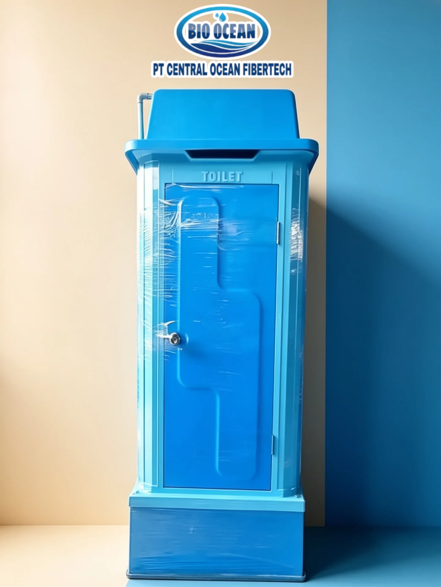 Toilet Portable Fiberglass Bio Ocean - Kualitas Premium Anti Korosi ​Bio Ocean Toilet Portable Fiberglass - Standar Proyek & High Durability