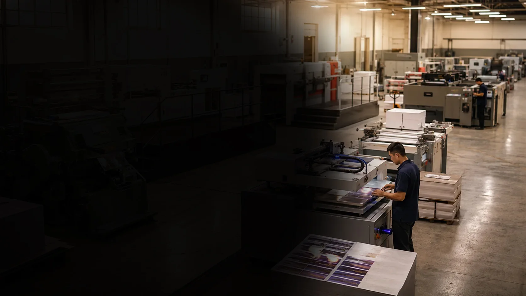 Mesin Finishing Cetak untuk produksi