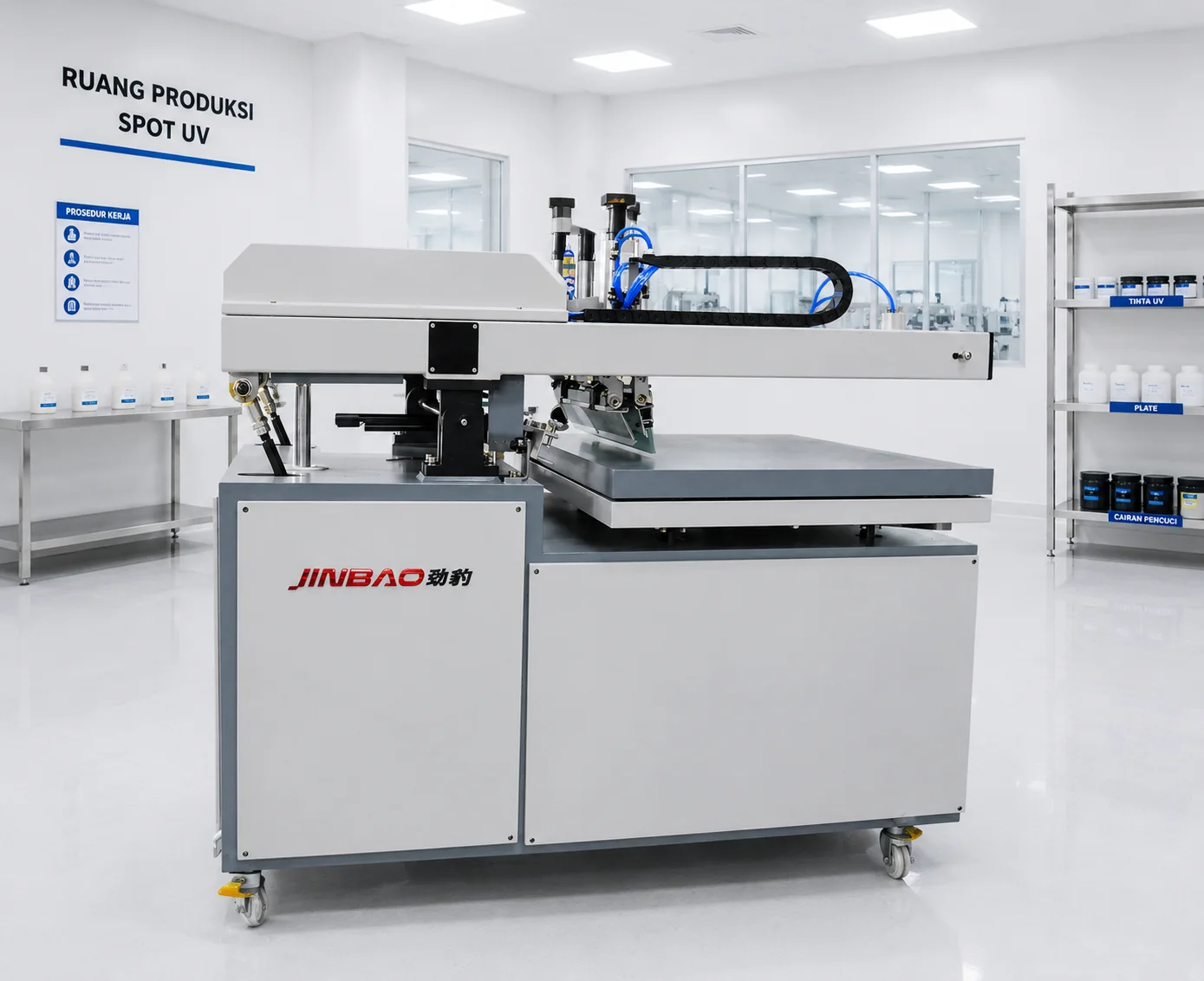 Mesin Spot UV Semi Otomatis — JINBAO JB 6090G
