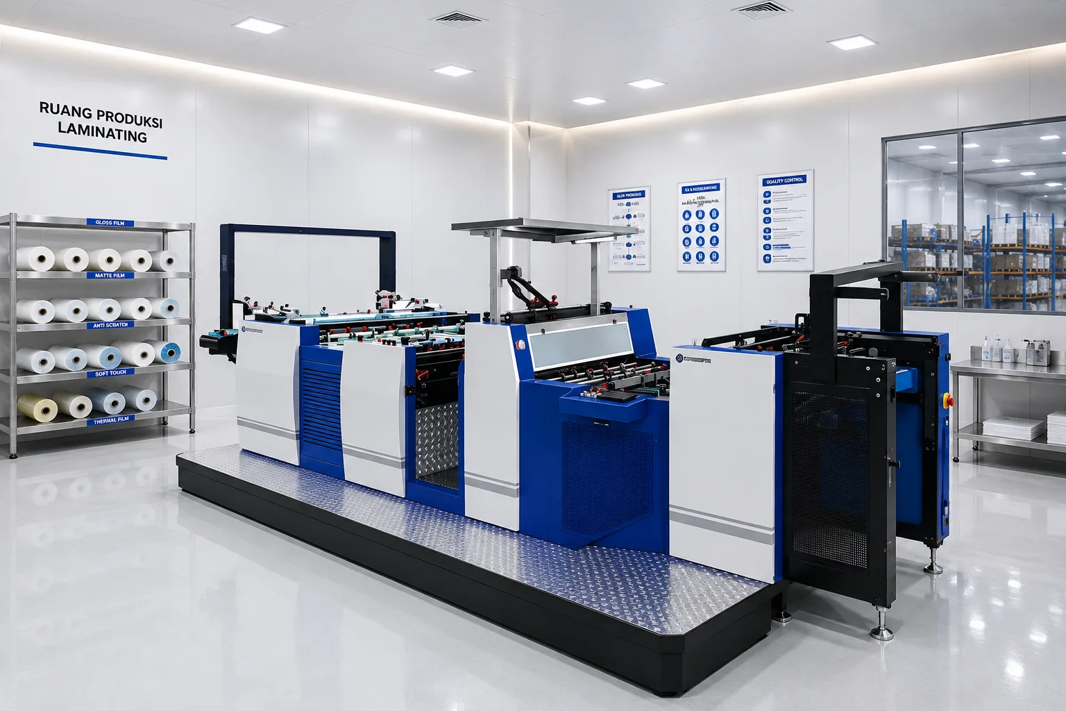 Mesin Laminating Otomatis — Huawei YZFM 1080 MC