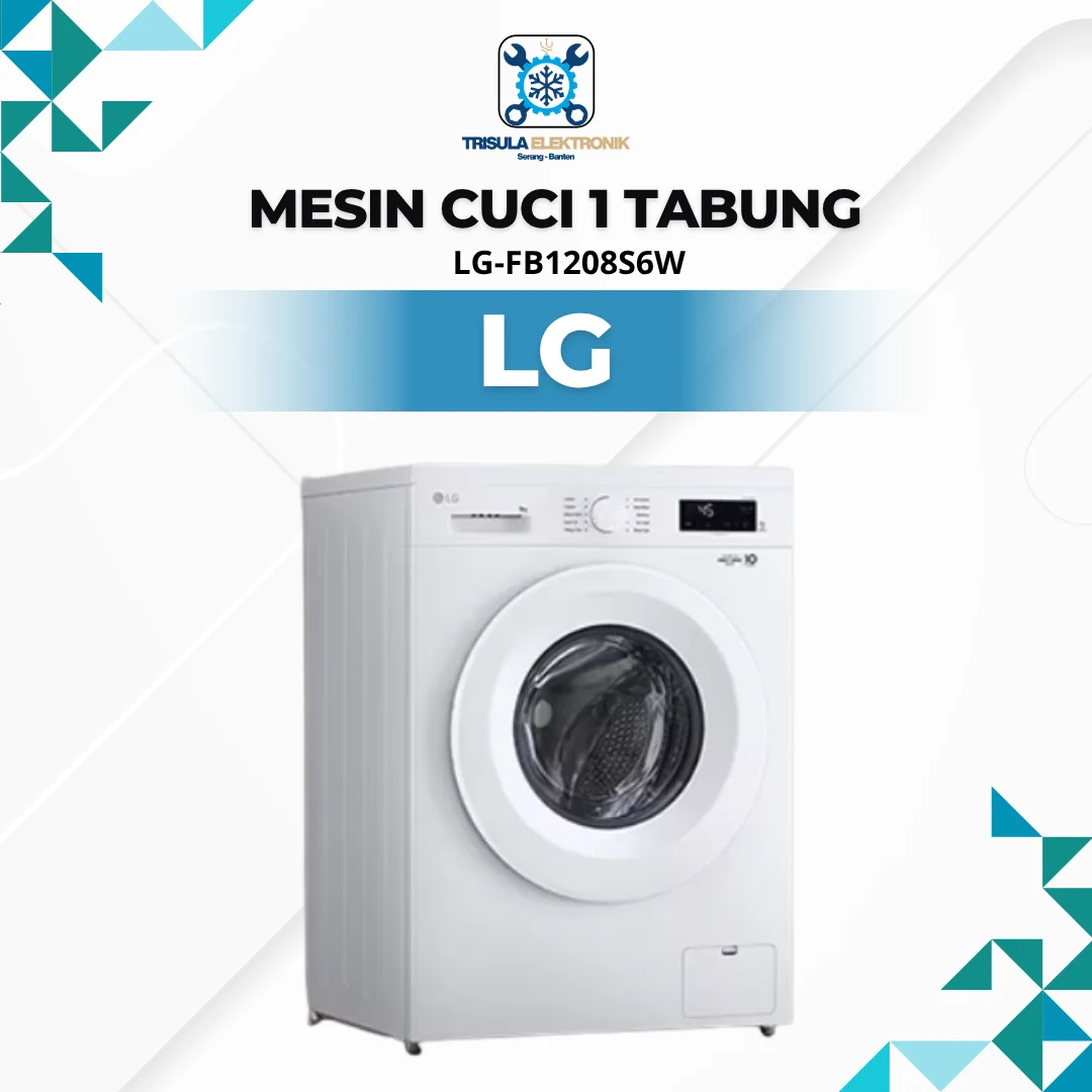 MESIN CUCI LG-FB1208S6W FRONT LOADING 8Kg Inverter